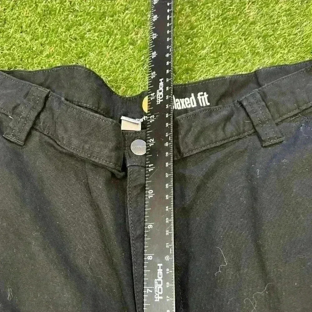 Carhartt Black Relaxed Fit Straight Leg Work Pants Mens 40x34 102291-001 - Picture 10 of 12